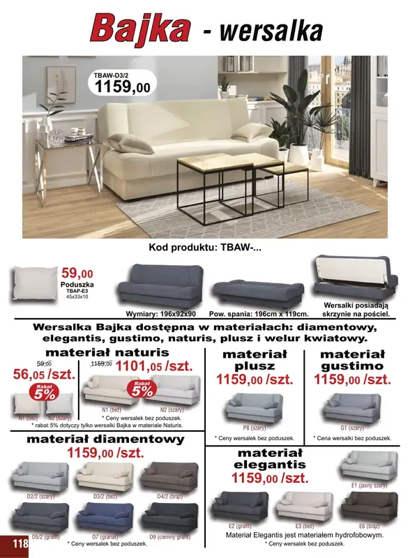 Bodzio - gazetka promocyjna Gazetka od czwartku 07.07 do piątku 30.09 - strona 118