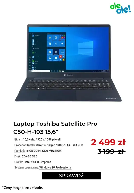 OleOle! - gazetka promocyjna Letnia obniżka do -1000 zł na laptopy od poniedziałku 11.07 do poniedziałku 11.07 - strona 6