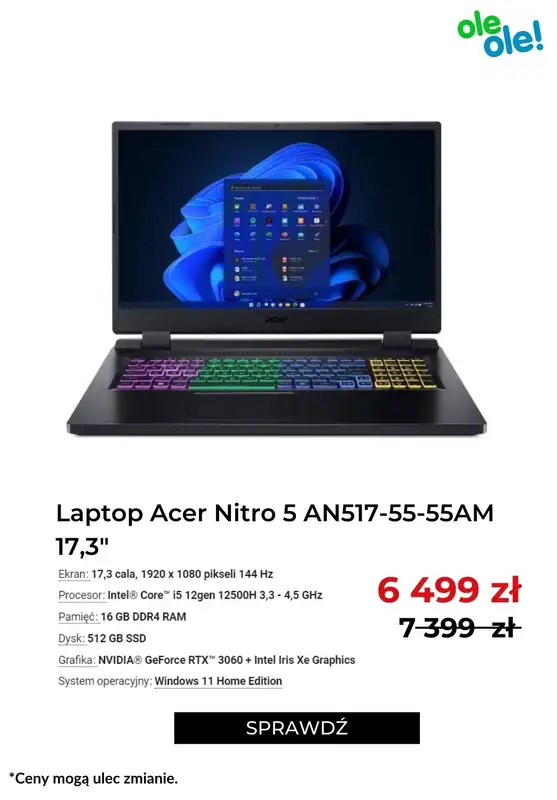 OleOle! - gazetka promocyjna Dzień laptopa do -900 zł od wtorku 12.07 do wtorku 12.07 - strona 6