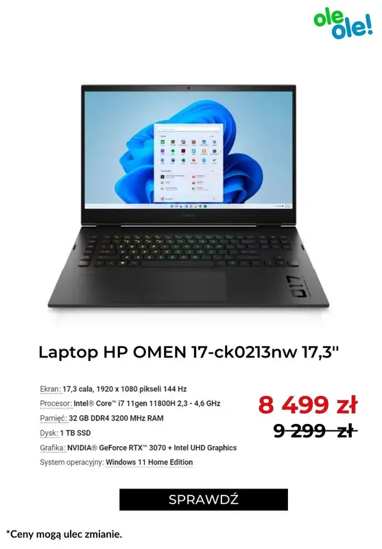 OleOle! - gazetka promocyjna Dzień laptopa do -900 zł od wtorku 12.07 do wtorku 12.07 - strona 7