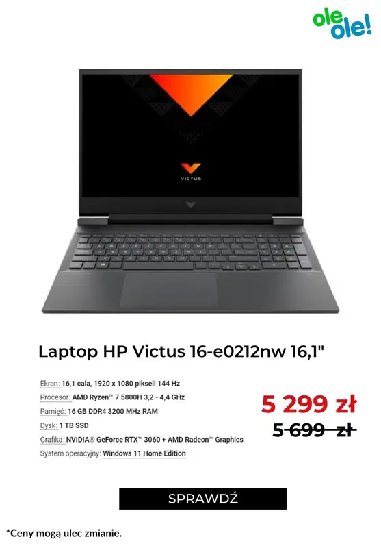 OleOle! - gazetka promocyjna Dzień laptopa do -900 zł od wtorku 12.07 do wtorku 12.07 - strona 8