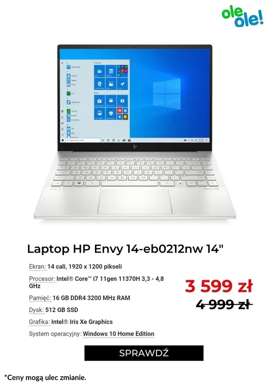 OleOle! - gazetka promocyjna Dzień laptopa do -1400 zł od czwartku 14.07 do czwartku 14.07 - strona 7