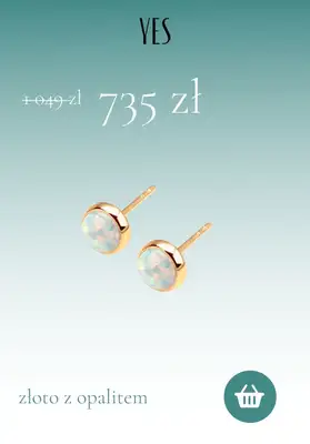 YES - gazetka promocyjna Kolczyki na wyprzedaży do -70% od poniedziałku 18.07 do niedzieli 24.07 - strona 8 YES - gazetka promocyjna Kolczyki na wyprzedaży do -70% od poniedziałku 18.07 do niedzieli 24.07 - strona 8