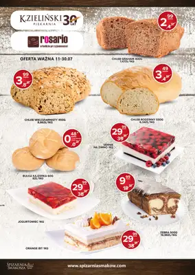 Spiżarnia Smakosza - gazetka promocyjna Plakat promocyjny - pieczywo i ciasta od soboty 23.07 do środy 03.08 Spiżarnia Smakosza - gazetka promocyjna Plakat promocyjny - pieczywo i ciasta od soboty 23.07 do środy 03.08