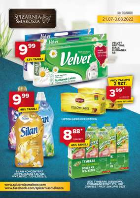 Spiżarnia Smakosza - gazetka promocyjna Plakat promocyjny od niedzieli 31.07 do środy 03.08