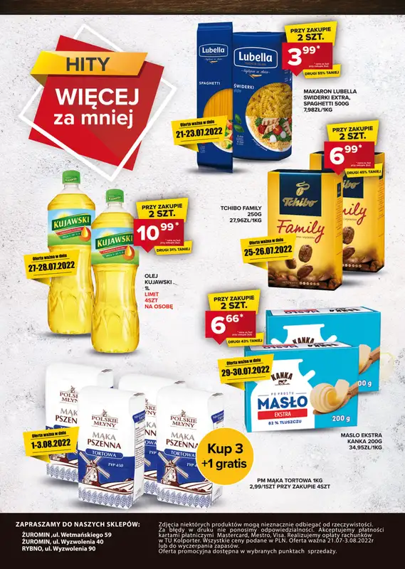 Spiżarnia Smakosza - gazetka promocyjna Hity więcej za mniej od czwartku 28.07 do środy 03.08