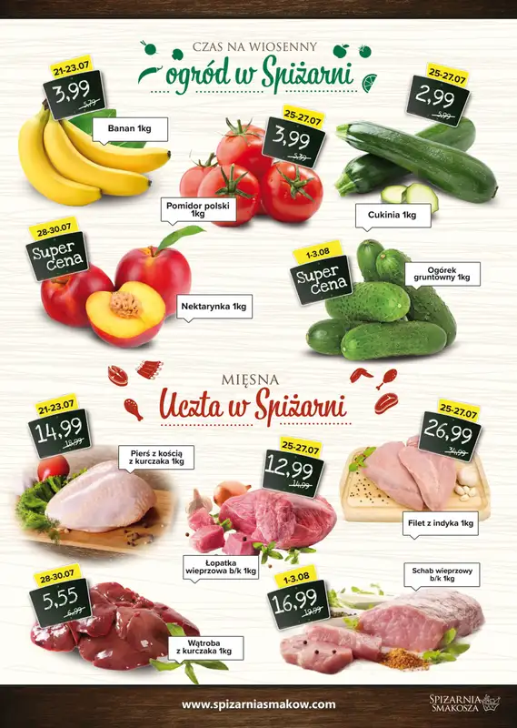 Spiżarnia Smakosza - gazetka promocyjna Bazarek Spiżarni Smakosza od poniedziałku 25.07 do środy 03.08