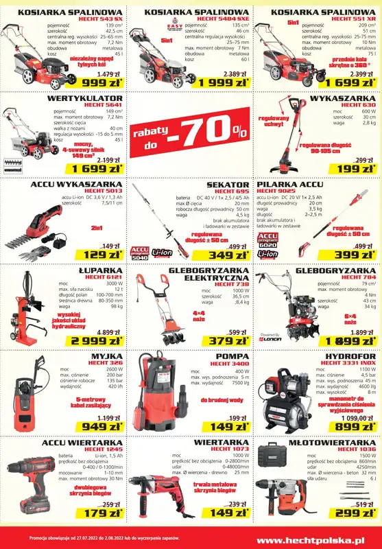 Hecht - gazetka promocyjna Gazetka od środy 27.07 do wtorku 02.08 - strona 3