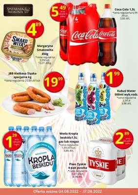 Spiżarnia Smakosza - gazetka promocyjna Plakat promocyjny od piątku 12.08 do środy 17.08