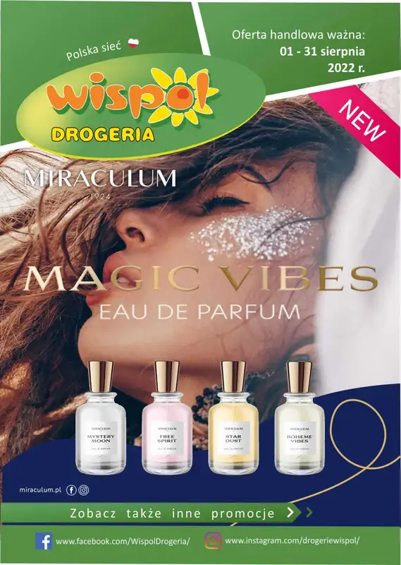 Drogeria Wispol - gazetka promocyjna Gazetka od poniedziałku 01.08 do środy 31.08