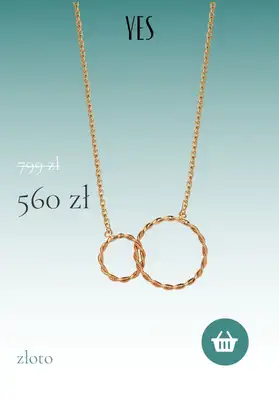 YES - gazetka promocyjna Naszyjniki na wyprzedaży do -70% od czwartku 04.08 do środy 10.08 - strona 5 YES - gazetka promocyjna Naszyjniki na wyprzedaży do -70% od czwartku 04.08 do środy 10.08 - strona 5