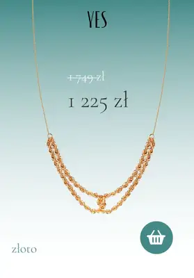 YES - gazetka promocyjna Naszyjniki na wyprzedaży do -70% od czwartku 04.08 do środy 10.08 - strona 4 YES - gazetka promocyjna Naszyjniki na wyprzedaży do -70% od czwartku 04.08 do środy 10.08 - strona 4