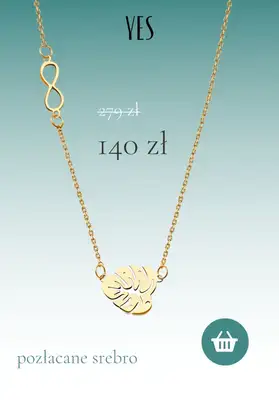 YES - gazetka promocyjna Naszyjniki na wyprzedaży do -70% od czwartku 04.08 do środy 10.08 - strona 11 YES - gazetka promocyjna Naszyjniki na wyprzedaży do -70% od czwartku 04.08 do środy 10.08 - strona 11