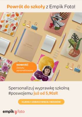 Empik Foto - gazetka promocyjna Back to School z Empik Foto! od środy 10.08 do poniedziałku 15.08