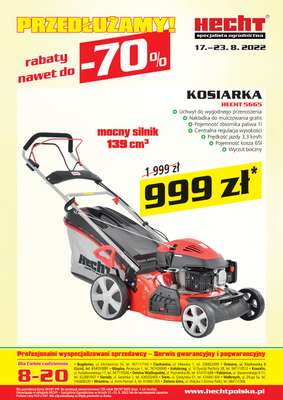 Hecht - gazetka promocyjna Gazetka od środy od środy 17.08 do wtorku 23.08