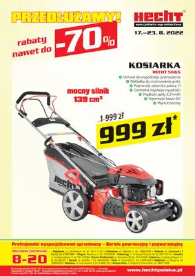 Hecht - gazetka promocyjna Gazetka od środy od środy 17.08 do wtorku 23.08