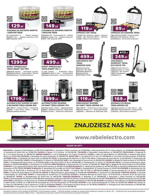 Rebel Electro - gazetka promocyjna Gazetka od środy 17.08 do piątku 30.09 - strona 8