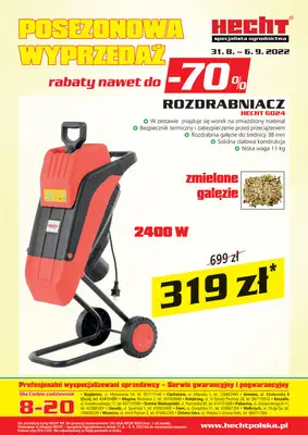 Hecht - gazetka promocyjna Gazetka od środy 31.08 do wtorku 06.09