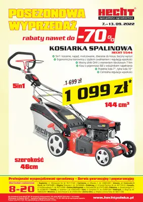 Hecht - gazetka promocyjna Posezonowa wyprzedaż do -70% od środy 07.09 do wtorku 13.09