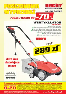 Hecht - gazetka promocyjna Posezonowa wyprzedaż do -70% od środy 14.09 do wtorku 20.09
