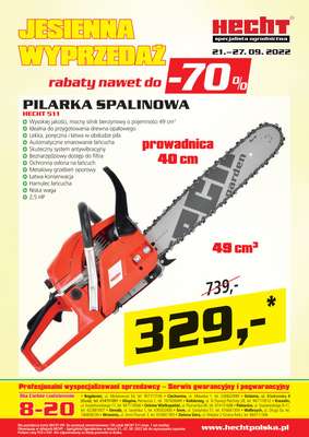 Hecht - gazetka promocyjna Jesienna wyprzedaż do -70% od środy 21.09 do wtorku 27.09