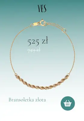 YES - gazetka promocyjna Do -50% wyprzedaż biżuterii od czwartku 22.09 do środy 28.09 - strona 7 YES - gazetka promocyjna Do -50% wyprzedaż biżuterii od czwartku 22.09 do środy 28.09 - strona 7