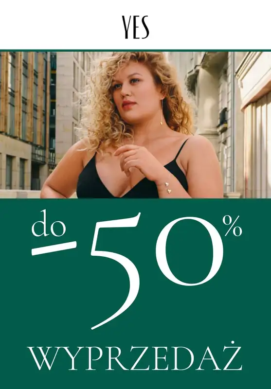 YES - gazetka promocyjna Do -50% wyprzedaż biżuterii od czwartku 22.09 do środy 28.09