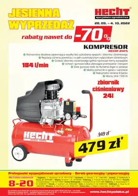 Hecht - gazetka promocyjna Gazetka od środy 28.09 do wtorku 04.10