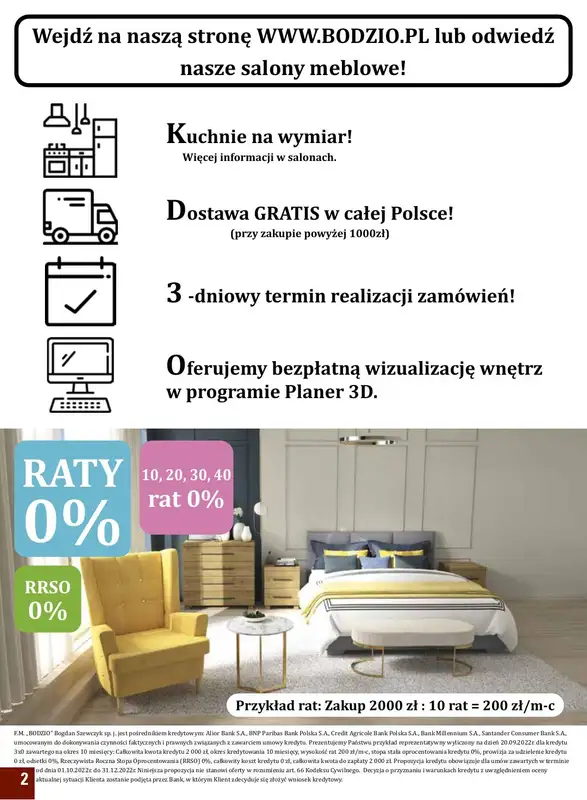 Bodzio - gazetka promocyjna Gazetka od soboty 01.10 do soboty 31.12 - strona 2