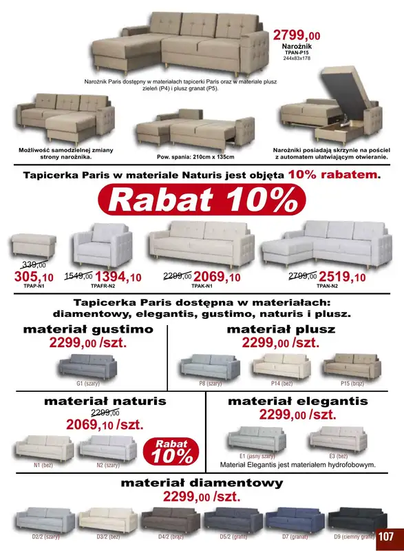 Bodzio - gazetka promocyjna Gazetka od soboty 01.10 do soboty 31.12 - strona 107