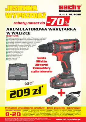 Hecht - gazetka promocyjna Gazetka od środy 05.10 do wtorku 11.10