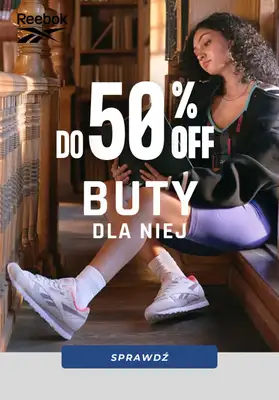 Reebok - gazetka promocyjna Do -50% na buty damskie od wtorku 04.10 