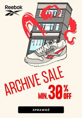 Reebok - gazetka promocyjna Min. -30% modele z archiwum od piątku 07.10 
