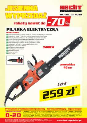 Hecht - gazetka promocyjna Jesienna wyprzedaż. Rabaty nawet do -70% od środy 19.10 do wtorku 25.10