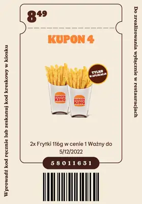 Burger King - gazetka promocyjna Nowe kupony od poniedziałku 07.11 do poniedziałku 05.12 - strona 5
