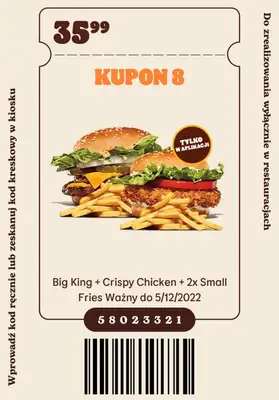 Burger King - gazetka promocyjna Nowe kupony od poniedziałku 07.11 do poniedziałku 05.12 - strona 9