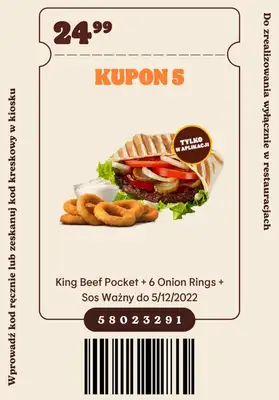 Burger King - gazetka promocyjna Nowe kupony od poniedziałku 07.11 do poniedziałku 05.12 - strona 6