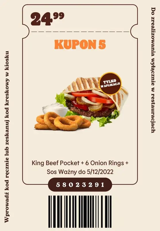 Burger King - gazetka promocyjna Nowe kupony od poniedziałku 07.11 do poniedziałku 05.12 - strona 6