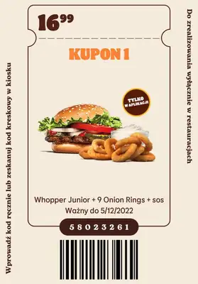 Burger King - gazetka promocyjna Nowe kupony od poniedziałku 07.11 do poniedziałku 05.12 - strona 2