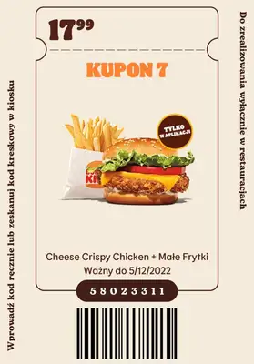 Burger King - gazetka promocyjna Nowe kupony od poniedziałku 07.11 do poniedziałku 05.12 - strona 8
