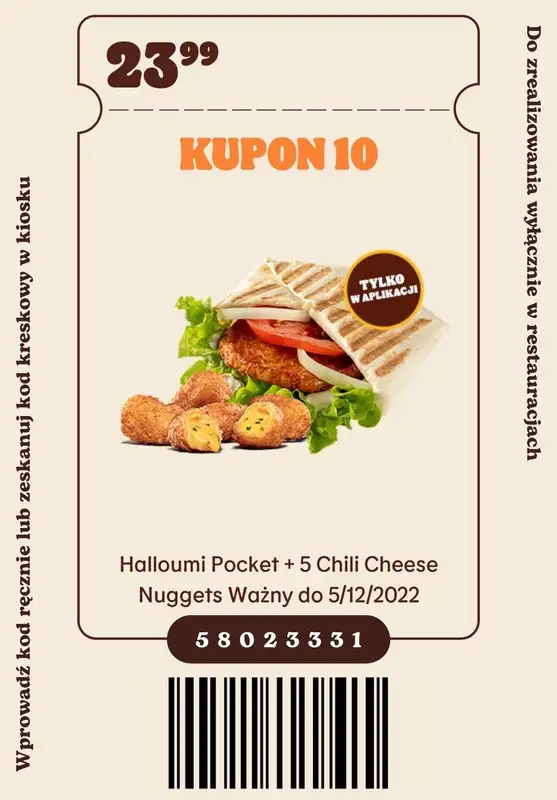 Burger King - gazetka promocyjna Nowe kupony od poniedziałku 07.11 do poniedziałku 05.12 - strona 11