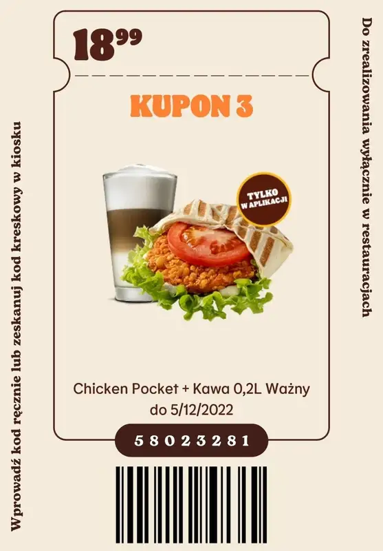Burger King - gazetka promocyjna Nowe kupony od poniedziałku 07.11 do poniedziałku 05.12 - strona 4