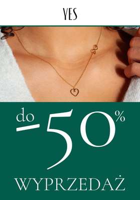 YES - gazetka promocyjna Do -50% wyprzedaż od poniedziałku 07.11 do niedzieli 13.11