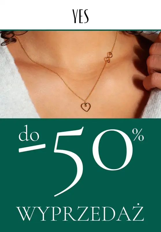 YES - gazetka promocyjna Do -50% wyprzedaż od poniedziałku 07.11 do niedzieli 13.11