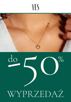 YES - gazetka promocyjna Do -50% wyprzedaż od poniedziałku 07.11 do niedzieli 13.11 YES - gazetka promocyjna Do -50% wyprzedaż od poniedziałku 07.11 do niedzieli 13.11