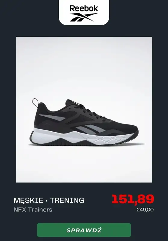 Reebok - gazetka promocyjna Do -60% na Black Friday od środy 23.11 do niedzieli 27.11 - strona 3