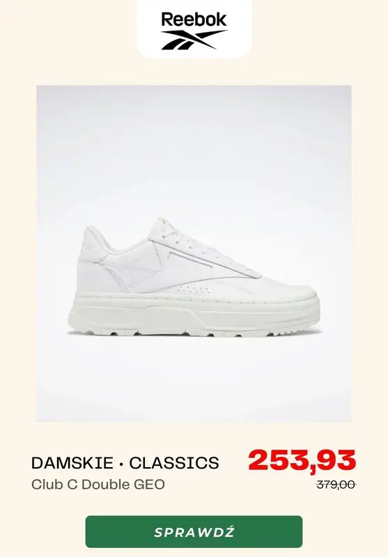 Reebok - gazetka promocyjna Do -40% na buty Club C od piątku 02.12  - strona 5