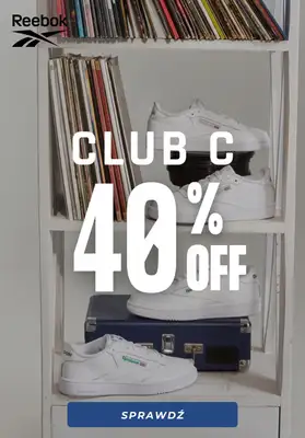 Reebok - gazetka promocyjna Do -40% na buty Club C od piątku 02.12 
