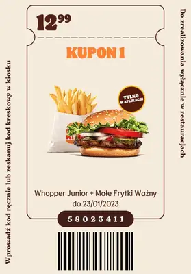 Burger King - gazetka promocyjna Nowe kupony od wtorku 06.12 do poniedziałku 23.01 - strona 2