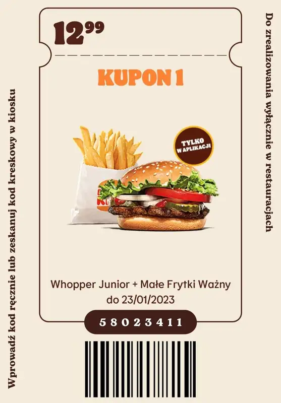 Burger King - gazetka promocyjna Nowe kupony od wtorku 06.12 do poniedziałku 23.01 - strona 2